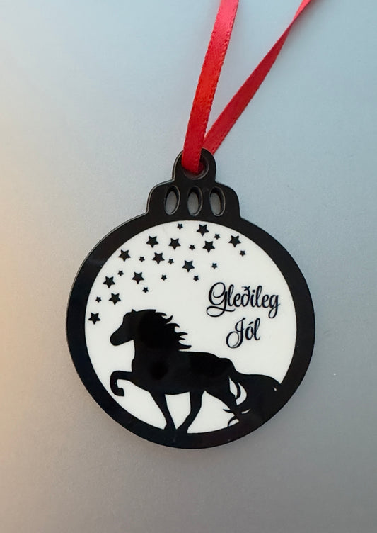 XMas Ornament Icelandic Horse